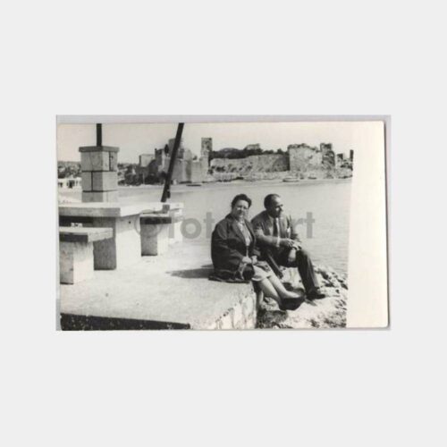 1964 Mersin Kızkalesi Konulu 2 Adet Fotoğraf