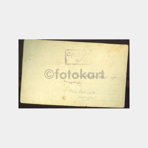 1928 Konya -Foto Behçet- Genç Kız Stüdyo Fotoğraf - Görsel 2