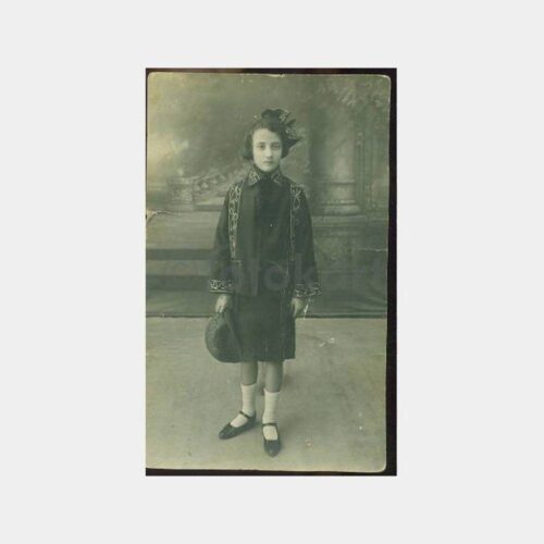 1928 Konya -Foto Behçet- Genç Kız Stüdyo Fotoğraf