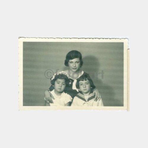 1930 Anne ve Çocukları Stüdyo Fotoğraf
