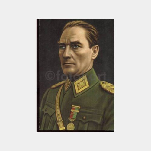 Komutan Atatürk Konulu Kartpostal