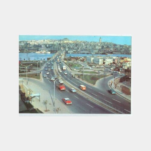 1968 Unkapanı Atatürk Köprüsü Görünüş Kartpostal
