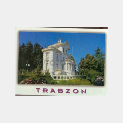 1990 Trabzon Atatürk Köşkü Görünüş Kartpostal