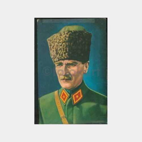 Atatürk Konulu -İlginç Damgalı- Kartpostal