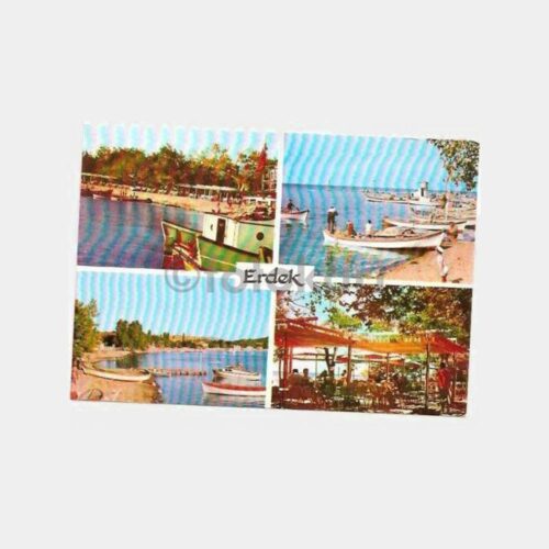 1974 Erdek 4 Görünüş Kartpostal