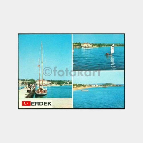 1977 Erdek Yelkenli Görünüş Kartpostal