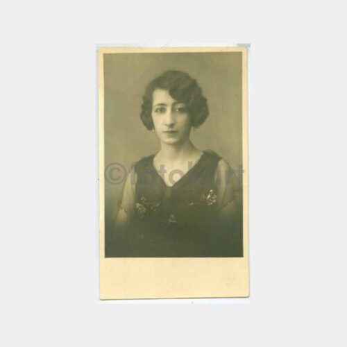 1930 Kadın Portre Konulu Stüdyo Fotoğraf