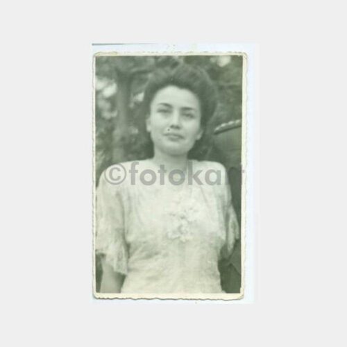 1940 Güzel Kadın Görünüş Stüdyo Fotoğraf