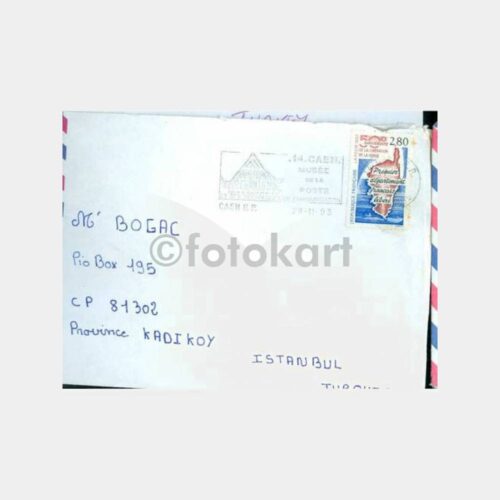 1993 Fransa Korsika Adası Konulu Pullu Zarf