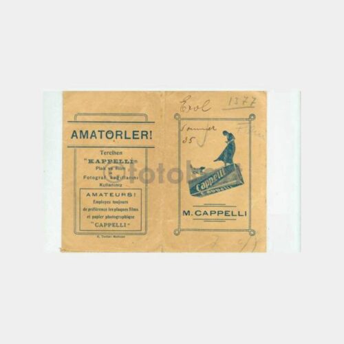 1936 Cappelli - Fotoğraf Saklama Zarfı