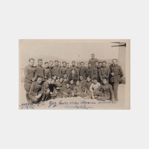 1933 Ankara Gaz Kursu Askerler Konulu Fotoğraf