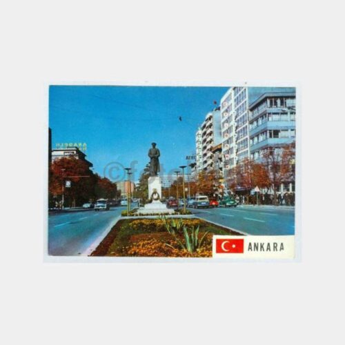 1970 Ankara Kızılay Atatürk Anıtı Görünüş Kartpostal