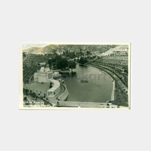 1948 Ankara Çubuk Barajı Genel Görünüş Kartpostal
