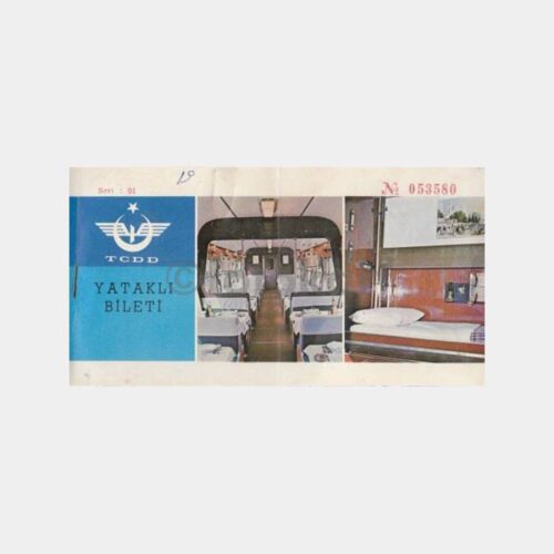 1974 Haydarpaşa Ankara Tren Bileti