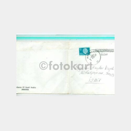 1981 Ankara Posta Damgalı S.Arabistan Zarfı