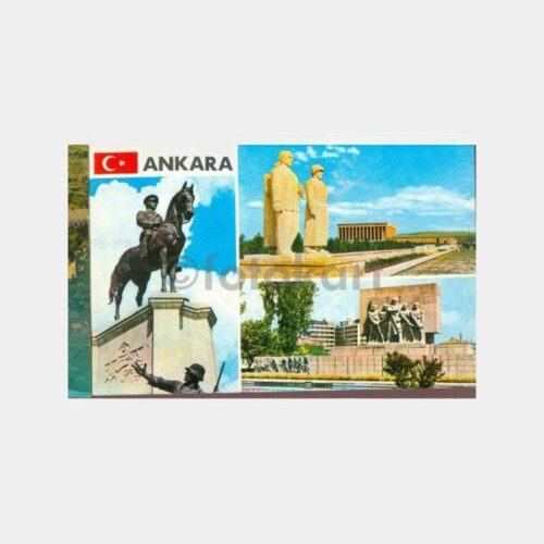 1974 Ankara 3 Görünüş Kartpostal