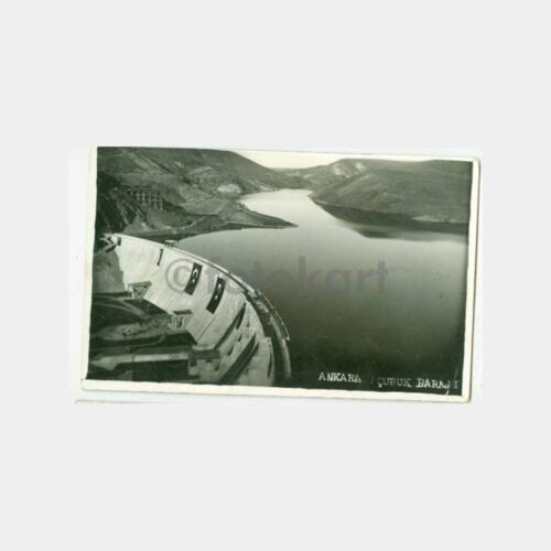 1935 Ankara Çubuk Barajı Görünüş Kartpostal