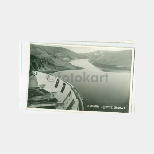 1935 Ankara Çubuk Barajı Görünüş Kartpostal