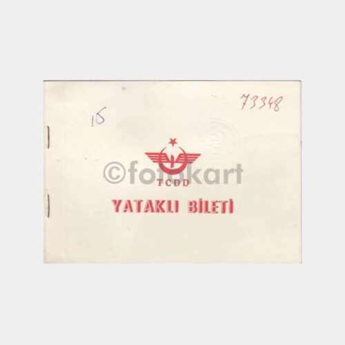 1973 Ankara-Haydarpaşa Yolcu Yataklı Tren Bileti
