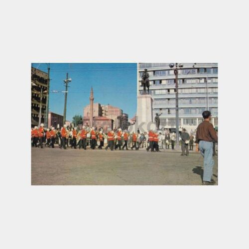 1969 Ankara Ulus Askeri Bando Tören Görünüş Kartpostal