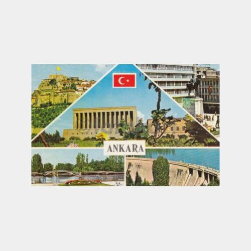 1975 Ankara Parçalı Muhtelif Görünüşü Kartpostal