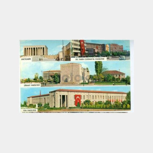 1970 Ankara Dil Tarih Ziraat Fen Fak. Kartpostal
