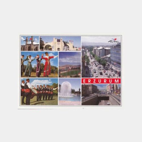 1990 Erzurum Şehirden Görünüşler Kartpostal
