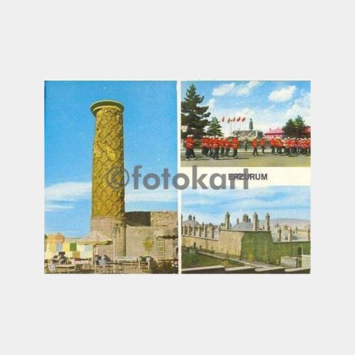 Erzurum Şehirden 3 Görünüş Kartpostal
