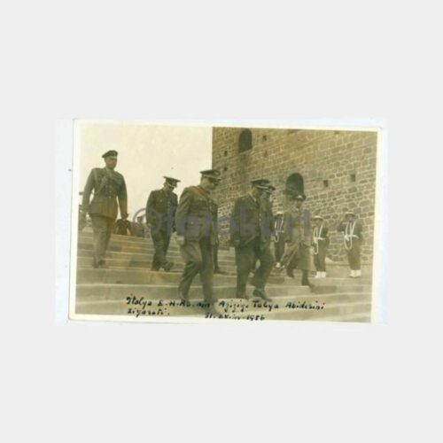 1956 Erzurum Aziziye Tabyası Anıt Ziyaret Fotoğraf