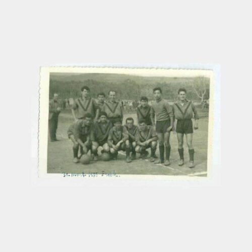 1958 Erdek Sahasında Futbol Takımı Fotoğraf