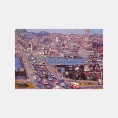 İstanbul Atatürk Köprüsü-Galata Kulesi ve Haliç Kartpostal