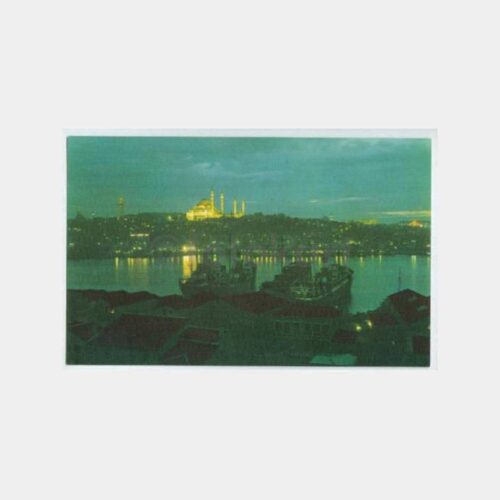 1975 İstanbul Haliç Süleymaniye Kartpostal
