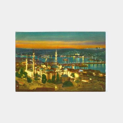 1980 Süleymaniye Camii Haliç Görünüş Kartpostal