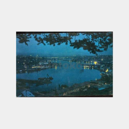 1974 Eyüp Piyerloti'den Haliç Gece Görünüş Kartpostal