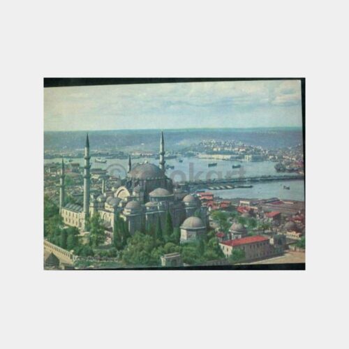 1972 Süleymaniye Camii Haliç Görünüş Kartpostal