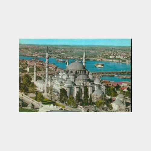 1972 Süleymaniye Camii Haliç Görünüş Kartpostal