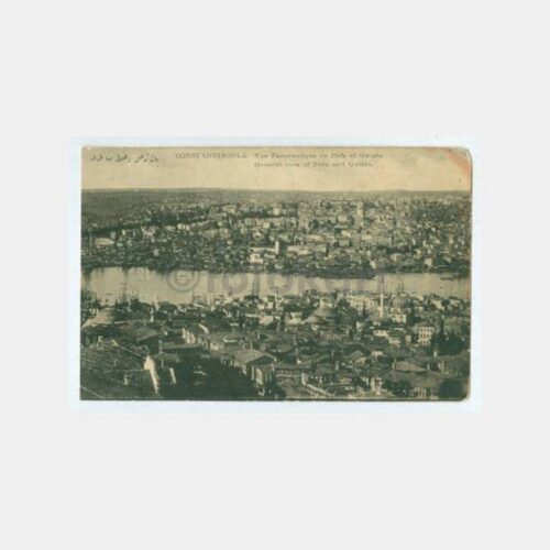 1910 Haliç Genel Görünüşü Kartpostal