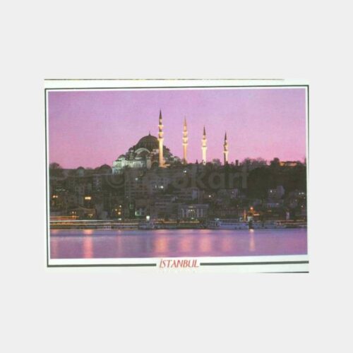 1980 Süleymaniye ve Haliç Görünüş Kartpostal