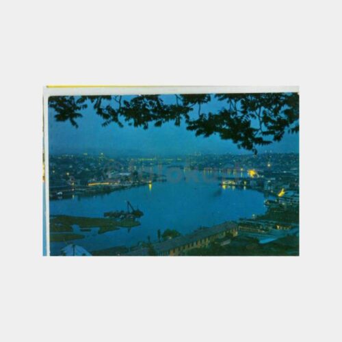 1975 Eyüp Haliç Gece Görünüş Kartpostal