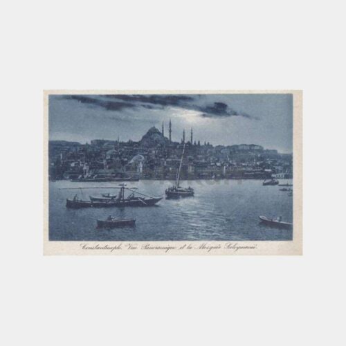 1920 Haliç Süleymaniye Camii Konulu Kartpostal