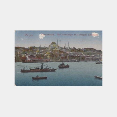 1923 Haliç Süleymaniye Camii Görünüş Kartpostal