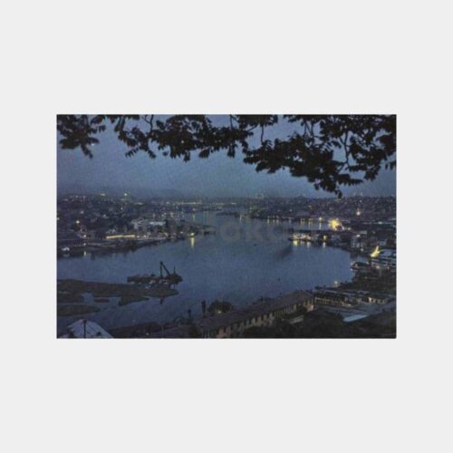 İstanbul Haliç Gece Görünüşü Kartpostal