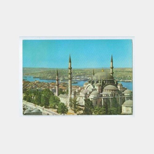 Haliç ve Süleymaniye Camii Görünüş Kartpostal
