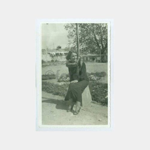 1955 Kürklü Mantolu Kadın Görünüş Fotoğraf