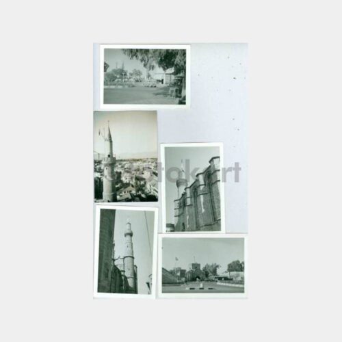 1963 Kıbrıs Lefkoşa Konulu 6 Adet Albüm Fotoğraf