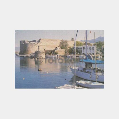1980 Kıbrıs Girne Liman Kartpostal