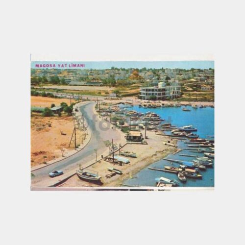 Kıbrıs Magosa Yat Limanı Görünüş Kartpostal