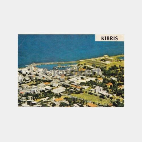 1980 Kıbrıs Girne Genel Görünüş Kartpostal