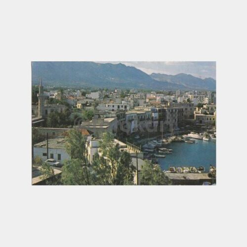 1980 Kıbrıs Girne Liman Görünüş Kartpostal