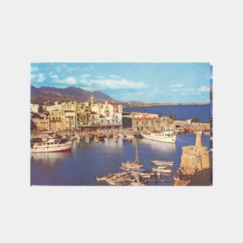 Kıbrıs Girne Limanı Görünüş Kartpostal